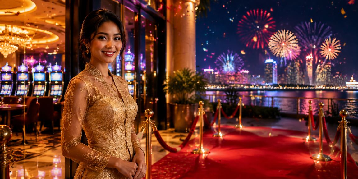 Aktiviti pertaruhan bergaya kebaya di Johor dengan suasana kasino moden yang elegan