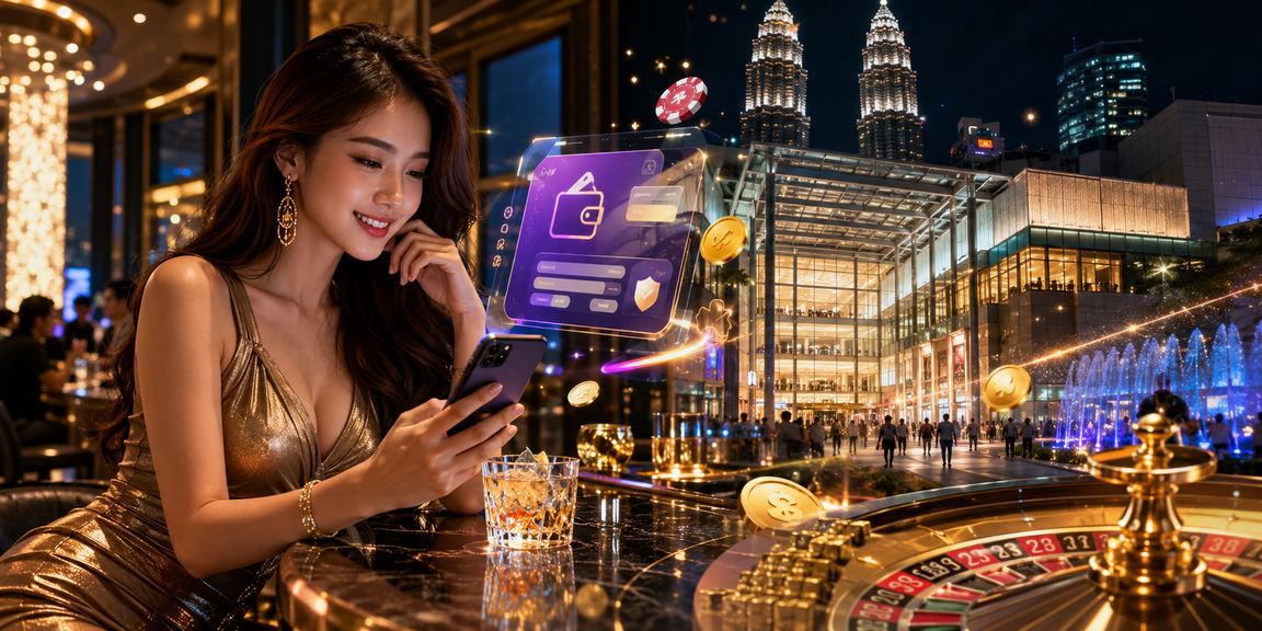 Pengguna Kuala Lumpur log masuk ke kasino mudah alih mrcoin88 dari telefon pintar